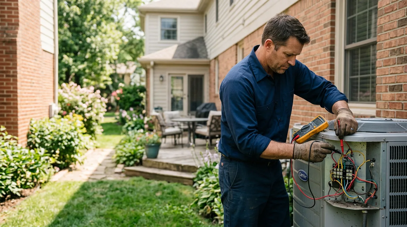 HVAC technician working near La Fayette, GA
